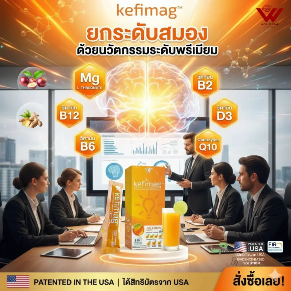 Kefimag เคฟีแมก แมกนีเซียมบำรุงสมอง สมองล้า ไมเกรน 00