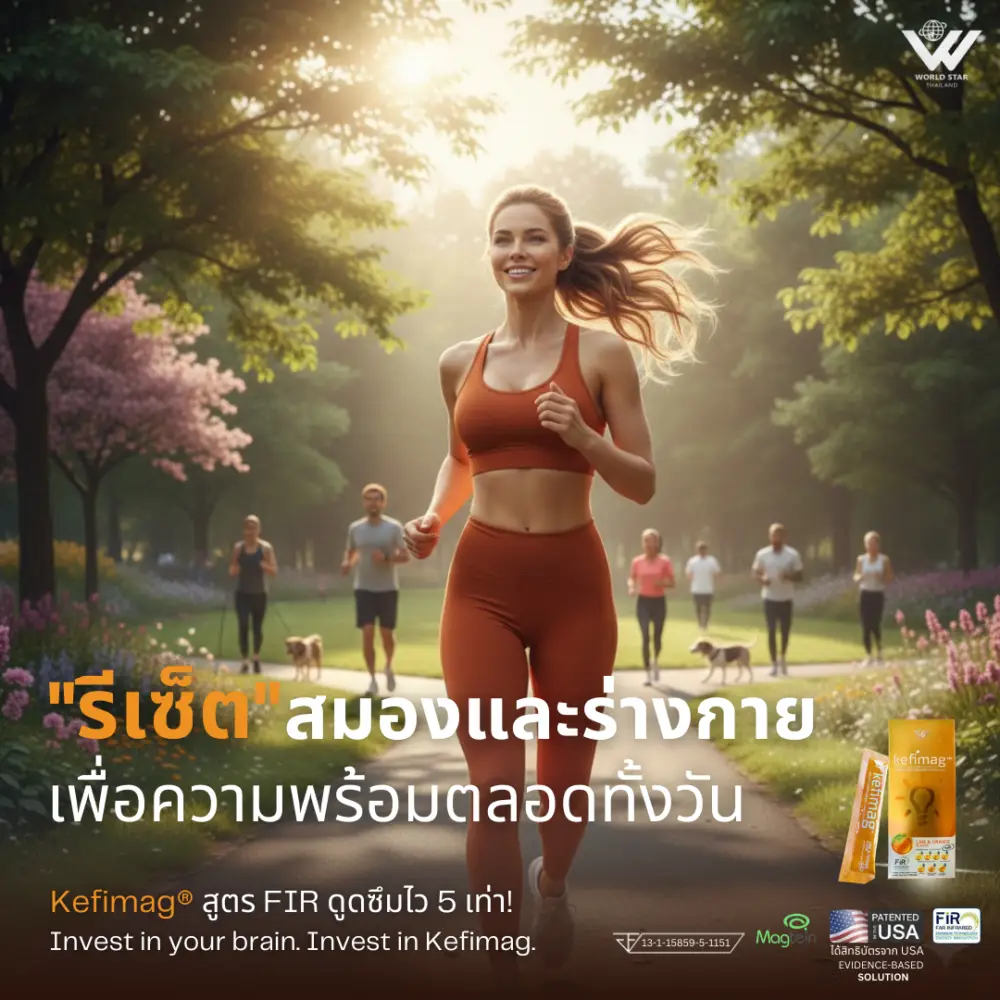 ไมเกรน สมองตื้อ สมองล้า อาหารเสริมผู้บริหาร kefimag เคฟีแมกบำรุงสมอง 03