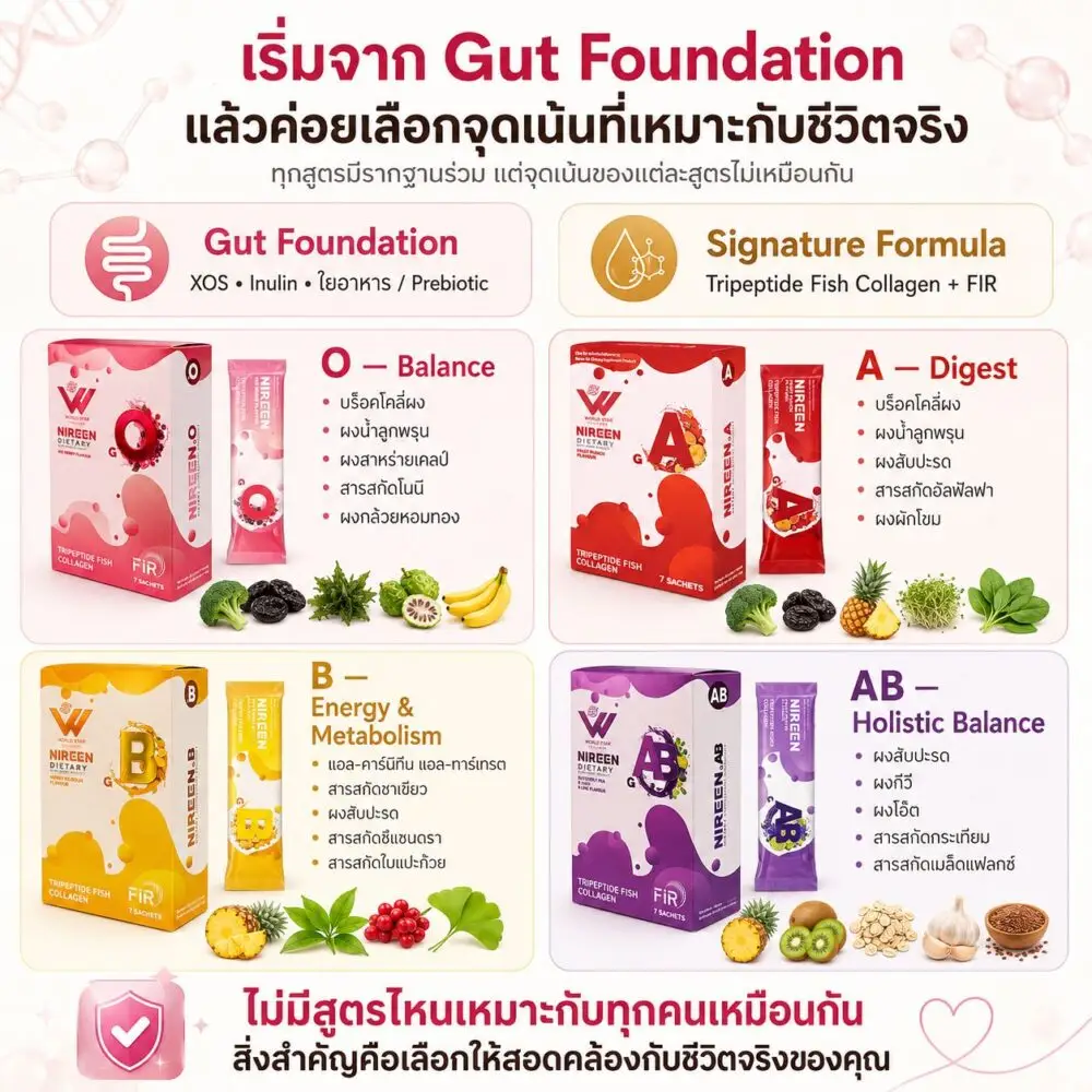 Nireen คืออะไร gut health ดูแลลำไส้ ปรับสมดุลลำไส้ prebiotic microbiome ระบบย่อยอาหาร ขับถ่าย 17